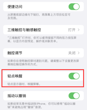 荆州苹果授权维修站分享iPhone轻点无法唤醒怎么办 