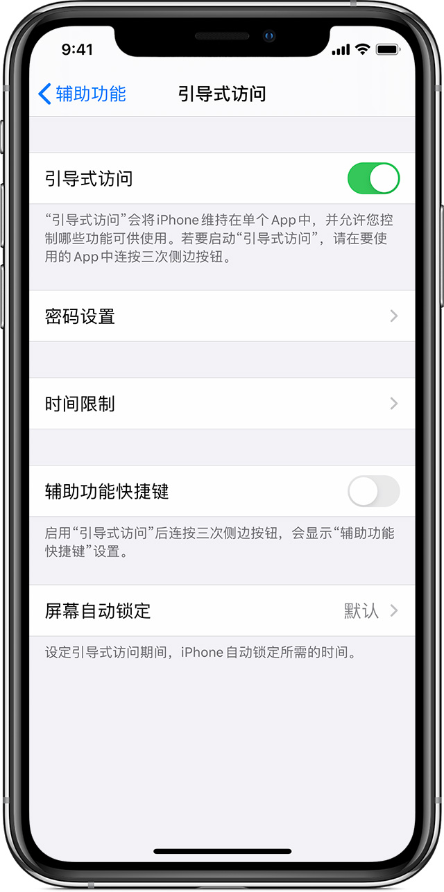 荆州苹果手机维修分享如何在 iPhone 上退出引导式访问 