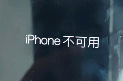 荆州苹果服务网点分享锁屏界面显示“iPhone 不可用”如何解决 